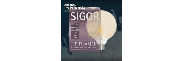 LED-Filamentlampen - dimmbar (Globe-Form)
