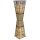 Standleuchte, 2 x E27 maximal 60W, Bambuskorbgeflecht braun, Stoffschirm beige - exclusive Leuchtmittel (*2021*)