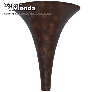 Wandleuchte, 1 x E14 - maximal 60W - Vasenform, Keramik glatt, dunkelbraun - ohne Leuchtmittel (*2021*)