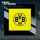 Bundesliga Fanschalter "BVB Borussia Dortmund" mit Echtglasrahmen - Aus- und Wechselschalter 1-polig - original BUSCH JAEGER® (*70*) ("2023")