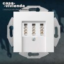 TAE Telefondose, 3x6NFN, 3-fach -  GIRA System55® /...