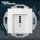 Telefonsteckdose, TAE 1x6 F -  GIRA System55® / KLEIN55® Glasrahmen - Reinweiß glänzend (03) RAL9010 (*19+..*)