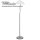 Standleuchte, BOSTON, 2 x E14 maximal 40W, Metall Nickel matt - exclusive Leuchtmittel (*2021*)