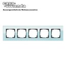Abdeckrahmen 5fach Esprit Glas Mint