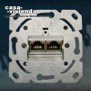 CasaArte® - CAT5 Netzwerk-Anschluß-Dose 2x8RJ45...
