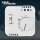 Abdeckung für Raumthermostat mit Schalter BUSCH-JAEGER SI® / KLEIN SI® (1074U) - Alpinweiß RAL9010 (*23D*) ("2023")