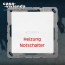 Heizungsnotschalter / Kontroll-Ausschalter 2-pol., mit Wippe - JUNG© Serie AS - Alpinweiß glänzend