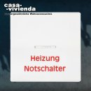 Heizungsnotschalter / Kontroll-Ausschalter 2-pol., mit Wippe - JUNG© Serie AS - Alpinweiß glänzend