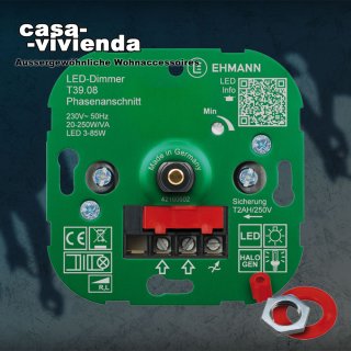 LED-Dimmer, 20-250W, PhasenANschnitt, (Dimmer-/Lastkennzeichnung "RL") - passend für alle JUNG®-Schalterprogramme (*55C*)