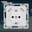 USB-Ladesteckdose, für GIRA® System55 - mit...