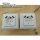 Steckdose, UNIVERSAL - 2 x USB A, mit Kinderschutz - Reinweiß glänzend RAL9010 - (2 Stück) (*54A*)