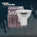LED-Reflektorlampe SIGOR dimmbar, PAR16 LUXAR GU10/240V-4,1W-2700K (ersetzt 35W) A+ 230 lm Abstrahlwinkel 36° L 54, Ø 50 mm - (1 Stück) ("2021") >