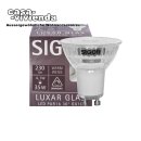 LED-Reflektorlampe SIGOR dimmbar, PAR16 LUXAR GU10/240V-4,1W-2700K (ersetzt 35W) A+ 230 lm Abstrahlwinkel 36° L 54, Ø 50 mm - (1 Stück) ("2021") >