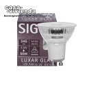 LED-Reflektorlampe SIGOR dimmbar, PAR16 LUXAR GU10/240V-5,5W-2700K (ersetzt 50W) A+ 345 lm Abstrahlwinkel 36° L 54, Ø 50 mm - (2 Stück) ("2021") >