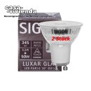LED-Reflektorlampe SIGOR dimmbar, PAR16 LUXAR GU10/240V-5,5W-3000K (ersetzt 50W) A+ 345 lm Abstrahlwinkel 36° L 54, Ø 50 mm - (2 Stück) ("2021") >