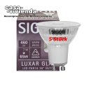 LED-Reflektorlampe SIGOR dimmbar, PAR16 LUXAR GU10/240V-7,0W-3000K (ersetzt 65W) A+ 460 lm Abstrahlwinkel 36° L 54, Ø 50 mm - (5 Stück) ("2021") >