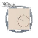Raumthermostat UP, Wechsler, 230V, 10A (4A) / 5A (2A), +5° bis +30°, GIRA System55® - Cremeweiß glänzend (01) RAL1013 ("..")