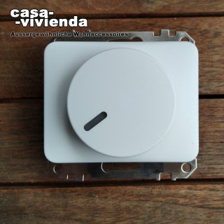 Universal-Dimmer, 3-500W/VA, PhasenANschnitt / PhasenABschnitt, (Dimmer-/Lastkennzeichnung "R,L,C") - passend für BUSCH-JAEGER® alpha NEA - Studioweiß matt (*..*)