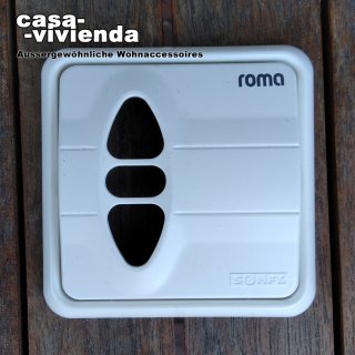 Original-Abdeckung - für Somfy® Rollladenschalter Inis Uno "ROMA" mit 1-fach Rahmen (*--*)