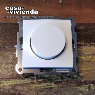 LED/Universal-Dimmer, 3-500W/VA, PhasenANschnitt / PhasenABschnitt, (Dimmer-/Lastkennzeichnung "R,L,C") - passend für Schalterprogramm BERKER® S1 - Polarweiß glänzend (*55C*) ("2023")