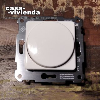 LED/Universal-Dimmer, 3-500W/VA, PhasenANschnitt / PhasenABschnitt, (Dimmer-/Lastkennzeichnung "R,L,C") - passend für Schalterprogramm  (*55C*) ("2023")