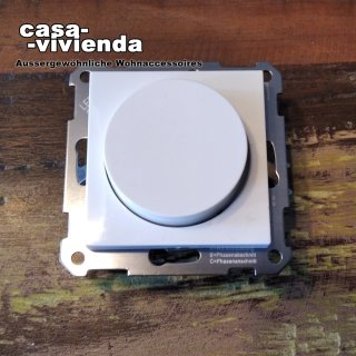 LED/Universal-Dimmer, 3-500W/VA, PhasenANschnitt / PhasenABschnitt, (Dimmer-/Lastkennzeichnung "R,L,C") - passend für Schalterprogramm GIRA® System55 - Reinweiß glänzend RAL9010 -  (*55C*) ("2023H")