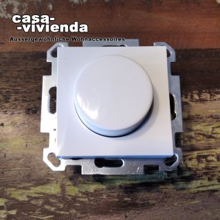 LED-Dimmer, 5-100 W, PhasenABschnitt, (Dimmer-/Lastkennzeichnung "RC") - passend für Schalterprogramm JUNG® AS - Alpinweiß glänzend RAL9010  (*55C*) ("2023EH")
