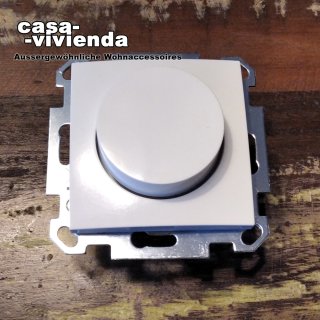 LED-Dimmer, 5-100 W, PhasenABschnitt, (Dimmer-/Lastkennzeichnung "RC") - passend für Schalterprogramm BERKER® S1 - Polarweiß glänzend RAL9010 (*55C*) ("2023EH")