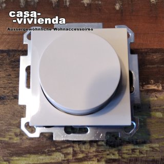 LED-Dimmer, 5-100 W, PhasenABschnitt, (Dimmer-/Lastkennzeichnung "RC") - passend für Schalterprogramm GIRA® System55 - Cremeweiß glänzend 001 RAL1013 - (*55C*) ("2023EH")