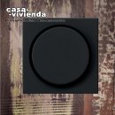LED-Dimmer, 5-100 W, PhasenABschnitt, (Dimmer-/Lastkennzeichnung "RC") - passend für Schalterprogramm GIRA® System55 Schwarz matt 005-  - (*55C*) ("2023EH")