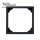 Zwischenrahmen (für Einsätze 50x50 mm nach DIN 49075 auf 55x55) - KLEIN K55® BBblack® passend zu BUSCH-JAEGER Busch-balance® SI - Schwarz Matt RAL9005 (*2023*)