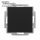 Aus- und Wechselschalter 1-polig - KLEIN K55® BBblack® passend zu BUSCH-JAEGER Busch-balance® SI - Schwarz Matt RAL 9005 (*2023*)