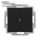Doppelwechselschalter (Wechsel/Wechselschalter) - KLEIN K55® BBblack® passend zu BUSCH-JAEGER Busch-balance® SI - Schwarz Matt RAL9005 (*2026-04*)
