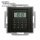 Elektronische LCD-Zeitschaltuhr, Wochenprogramm, 2500 (1500) W, 230 V AC - KLEIN® passend zu MERTEN® System M - Schwarz Matt RAL9005 (*2023*)
