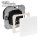 LED/Universal Tast-Dimmer, 10-350W/VA, PhasenANschnitt / PhasenABschnitt, (Dimmer-/Lastkennzeichnung "R,L,C") - passend für MERTEN® System M - Reinweiß glänzend RAL9010 ("2023")