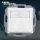 Bewegungsmelder-Infrarot UP 180°, Abdeckung UNIVERSAL 55x55 mm - Reinweiß RAL9010 - (3-Draht mit Relay  0-1000W/VA, Schalter null, auto, aus) (*2023*)