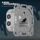 KLEIN® - CAT6.a Netzwerk-Anschluß-Dose 1x8RJ45...
