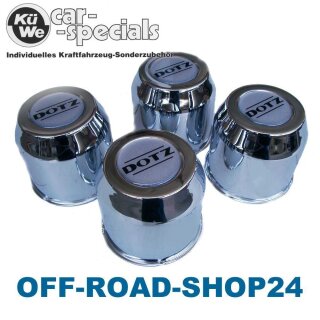 Nabenkappen DOTZ "DAKAR" Mittelloch 110,0 mm / Lochkreis 139,7 mm / Höhe 103 mm - Stahl verchromt - (4 Stück)