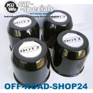 Nabenkappen DOTZ "DAKAR" Mittelloch 110,0 mm / Lochkreis 139,7 mm / Höhe 120 mm - Stahl Schwarz - (1 Stück)