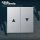 Doppelwippe mit Pfeilsymbol - GIRA® System 55 - Farbe ALU Silber (26) (*2025-02")