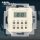 Elektronische LCD-Zeitschaltuhr, Wochenprogramm, 2500 (1500) W, 230 V AC - KLEIN K50® 50x50 mm - Weiß RAL1013 (*--*)