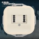TAE Telefondose, 2x6NF, 2-fach, Zentralplatte - KLEIN...
