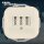 TAE Telefondose, 3x6NFN, 3-fach, Zentralplatte - KLEIN LX® / BUSCH-JAEGER LX® - DIN 49075, (Tel+Fax+AB) - Weiß RAL1013 (*..*)