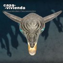 Deko-Wandleuchte "STIER" - Metall, Glas mit eingestanzten Löchern und blauen Kunststoffperlen - B 720 mm, H 540 mm, Auslaufend 200 mm - ohne Leuchtmittel (*2021*)