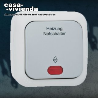 KLEIN®, AQUA54 Heizungsnotschalter, rote Kalotte (*--*)