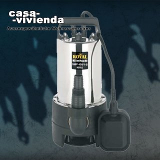 Schmutzwasserpumpe 9000 l/h, 230V/500W, NIRO